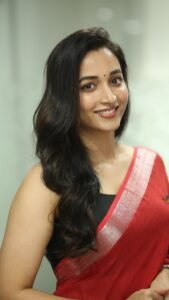 Srinidhi Shetty Elegant in Red Saree (9)
