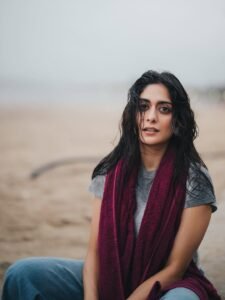 Tanya Maniktala Candid with Wet Hair in Maroon Towel (3)