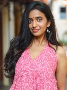 Trupthi Ravindra Cute in Pink Printed Dress (4)