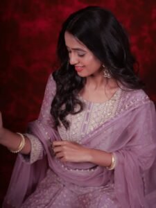 Trupti Ravindra Pastel Embroidered Suit Elegant Shoot (4)