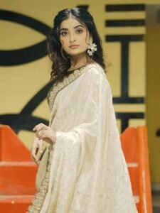 Ananya Nagella White & Green Saree Look – Latest HD Images (13)