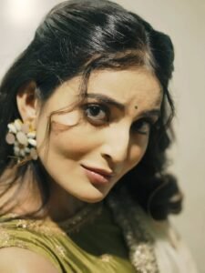 Ananya Nagella White & Green Saree Look – Latest HD Images (3)