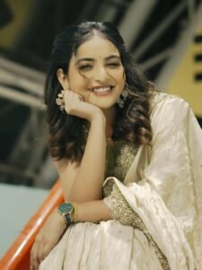 Ananya Nagella White & Green Saree Look – Latest HD Images (6)