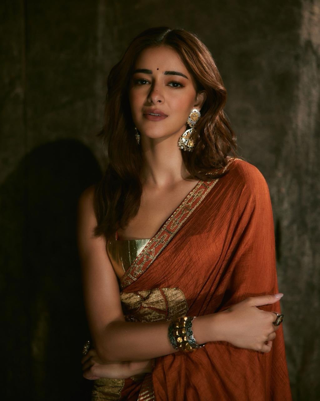 Ananya Panday Latest Saree Photos in Ethnic Style (4)