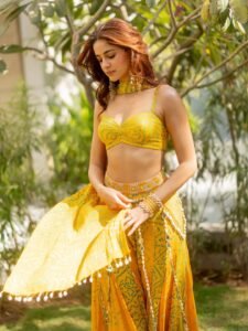 Ananya Panday joyful yellow traditional HD photos – ActorFacts exclusive