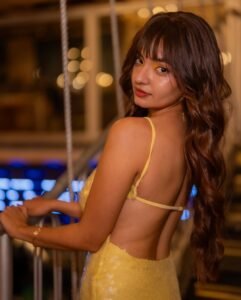 Anushka Sen sunny yellow glam photoshoot