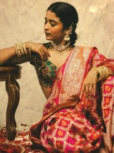 Chaithra J Achar Royal Traditional Saree Photoshoot (13)