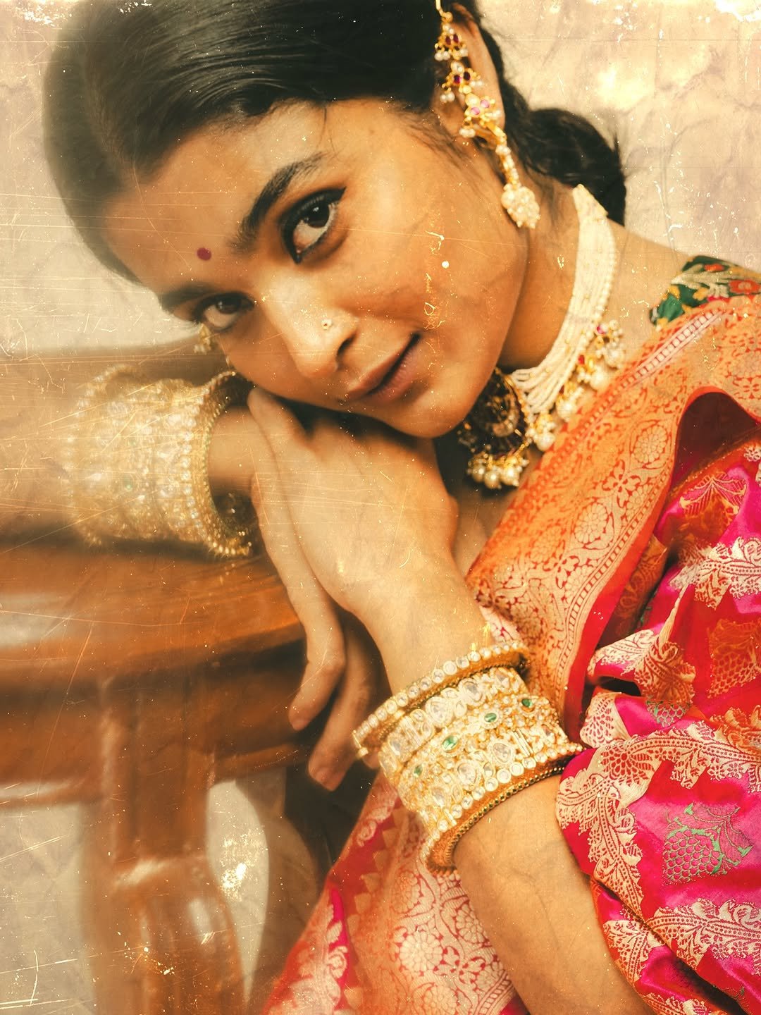 Chaithra J Achar Royal Traditional Saree Photoshoot (4)