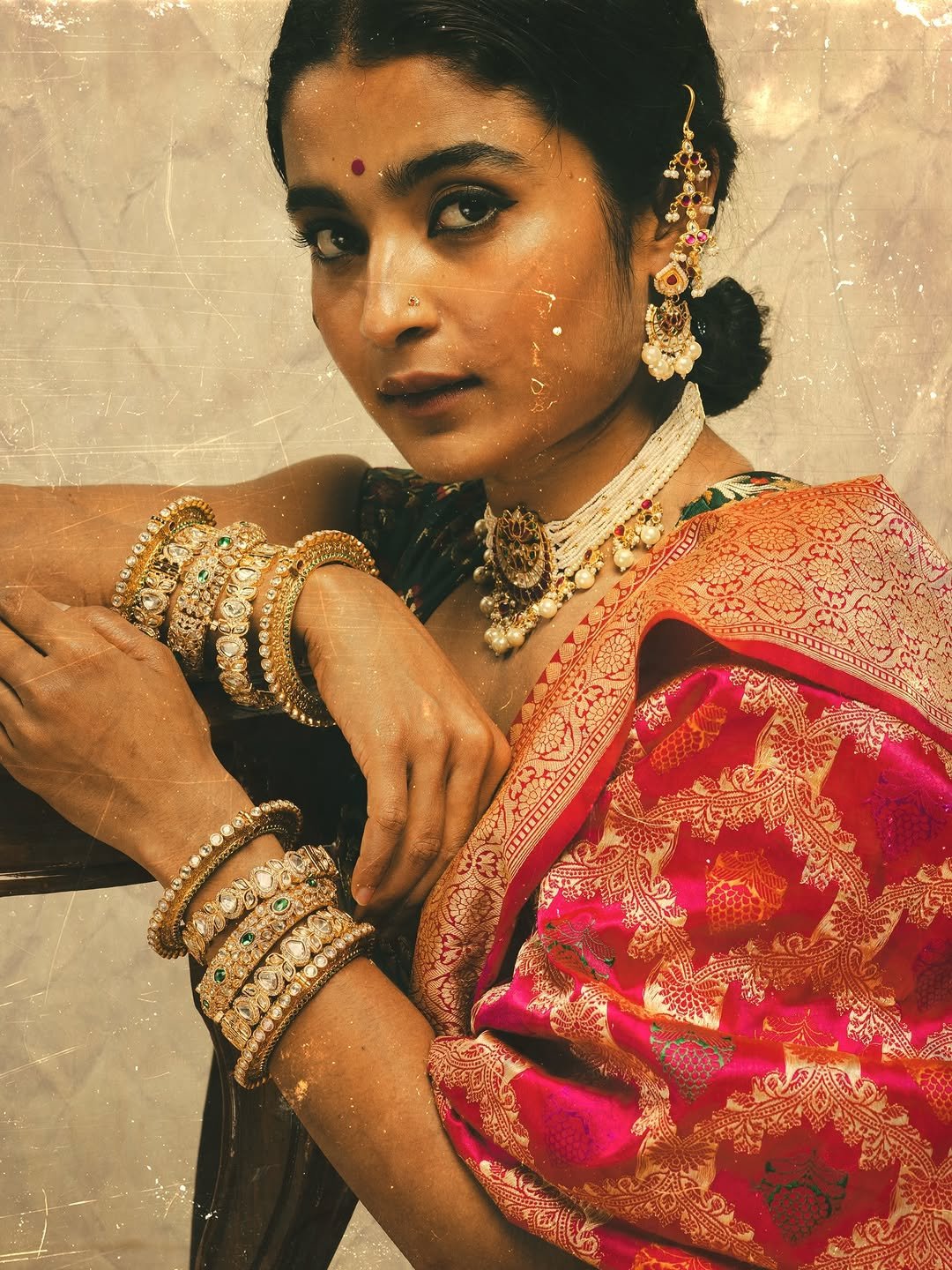 Chaithra J Achar Royal Traditional Saree Photoshoot (8)