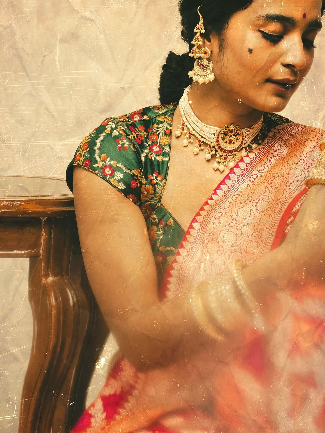 Chaithra J Achar Royal Traditional Saree Photoshoot (9)