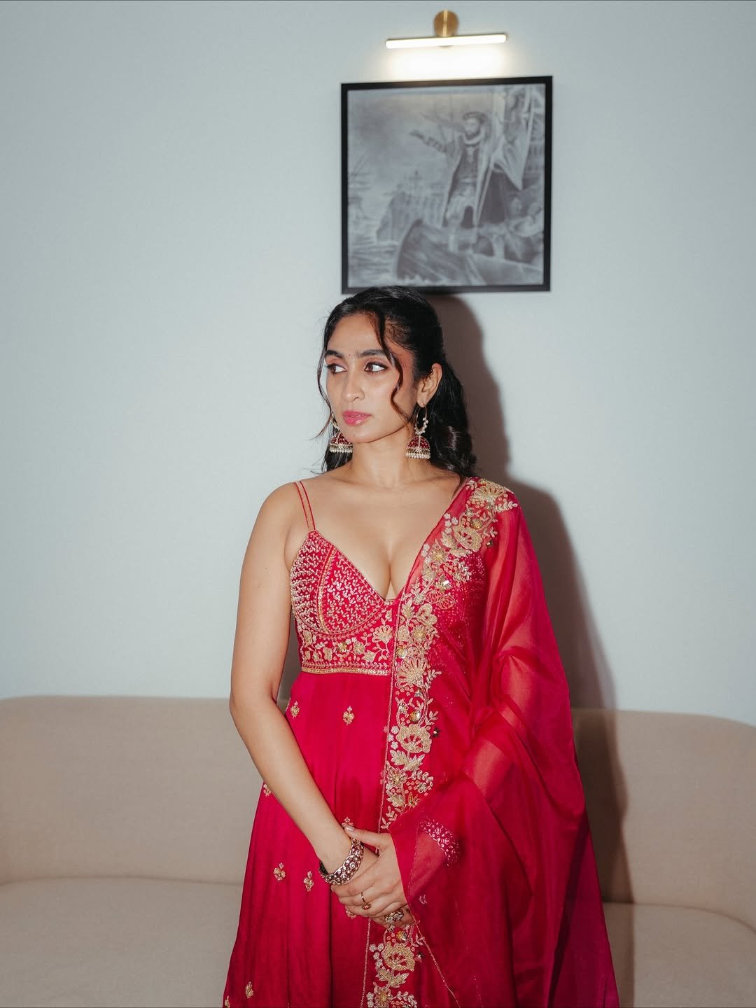 Deepti Sati Red Ethnic Look – Latest HD Photos Gallery (15)