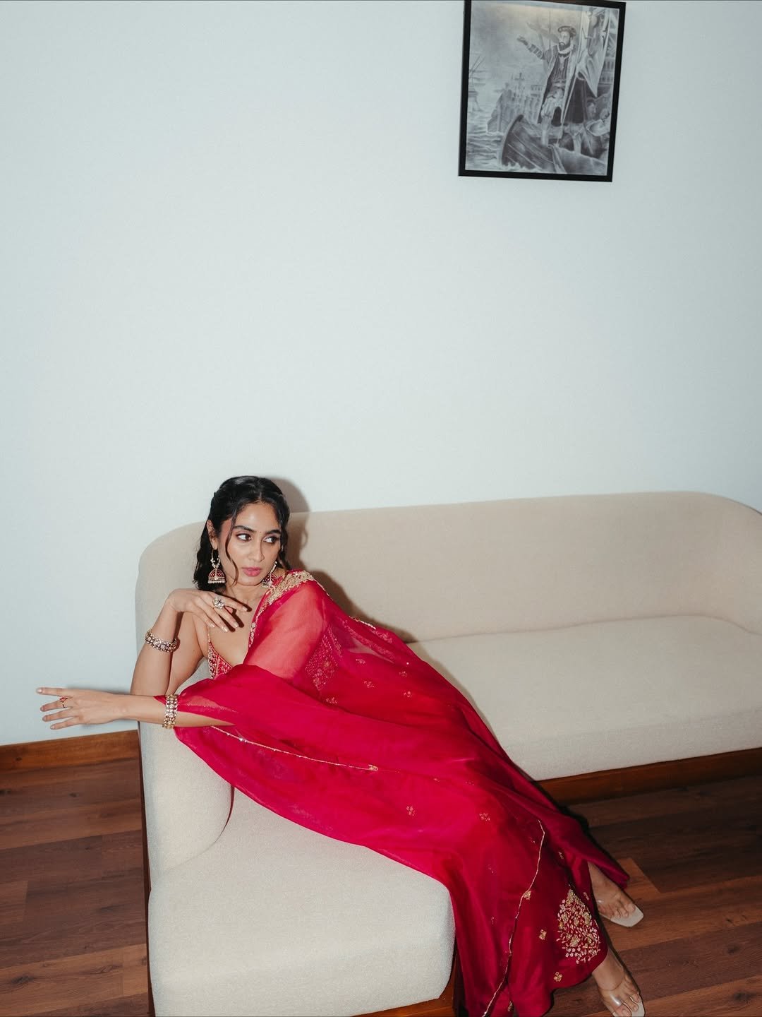 Deepti Sati Red Ethnic Look – Latest HD Photos Gallery (5)