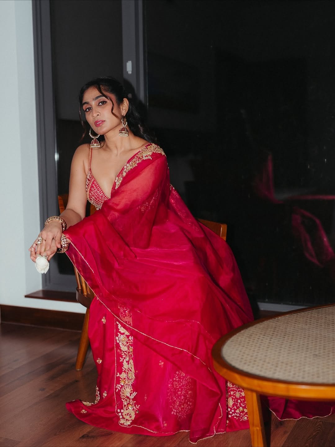 Deepti Sati Red Ethnic Look – Latest HD Photos Gallery (9)