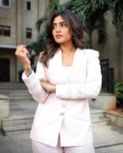 Eesha Rebba Latest HD Images – Elegant White Blazer Photoshoot Still (15)