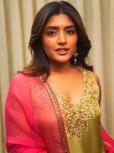 Eesha Rebba graceful yellow pink Anarkali HD photos – ActorFacts exclusive
