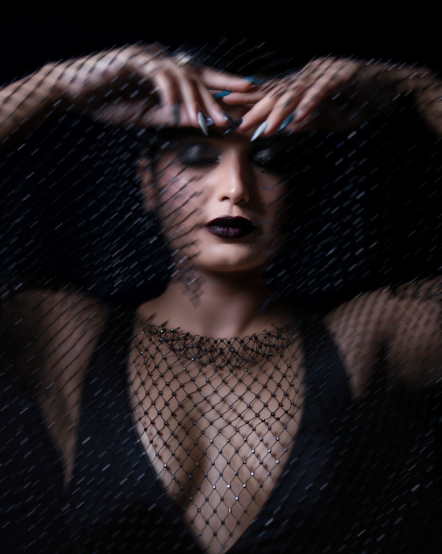 Priyanka Jain Bold Black Outfit Photoshoot (14)