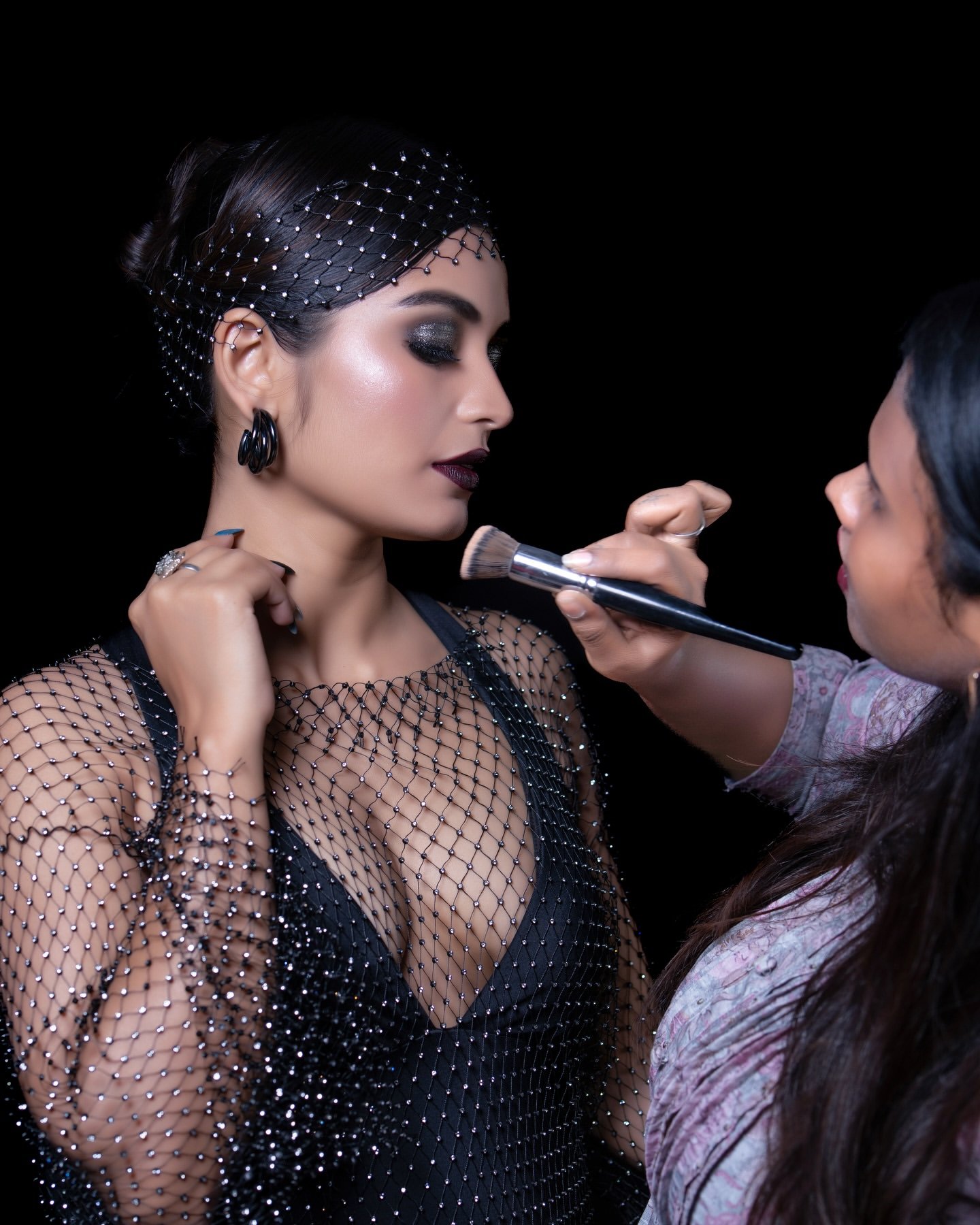 Priyanka Jain Bold Black Outfit Photoshoot (5)