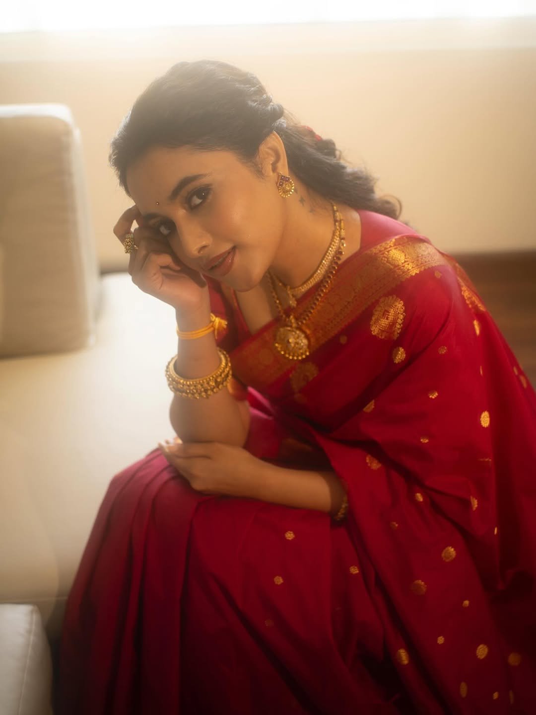 Priyanka Mohan Classy Ethnic Look (7)