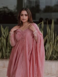 Reba Monica John Soft Pink Outfit Photos – Beautiful HD Images (10)