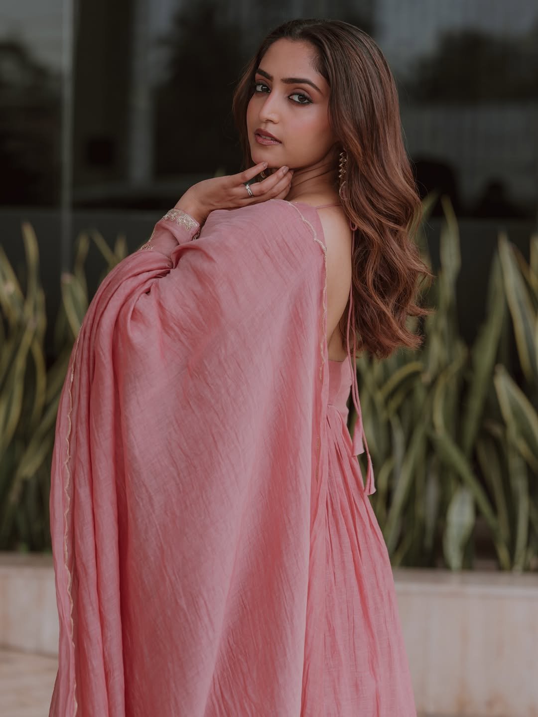 Reba Monica John Soft Pink Outfit Photos – Beautiful HD Images (15)