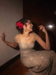 Anupama Parameswaran Glamorous Gown Photos  ActorFacts beautiful outfit images