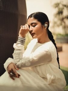 Chaithra J Achar Looks Graceful in White Ethnic Outfit trending celebrity photos