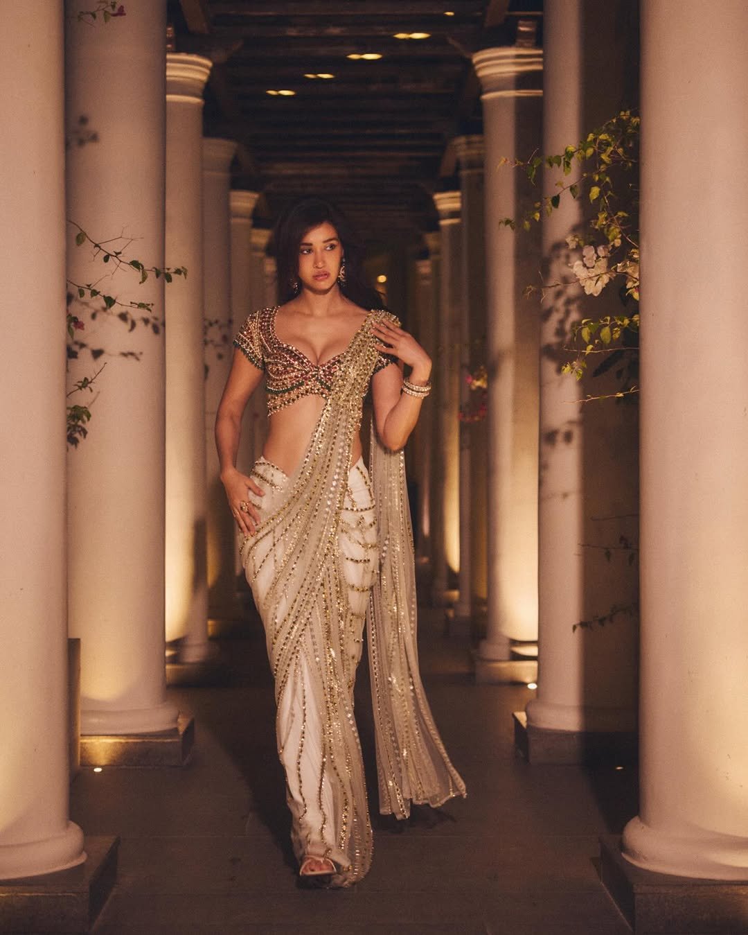 Disha Patani Glamorous Designer Saree HD Images (1)