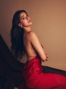Disha Patani Stuns in Bold Red Satin Gown – Latest HD Photos Go Viral (12)