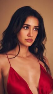 Disha Patani Stuns in Bold Red Satin Gown – Latest HD Photos Go Viral (23)