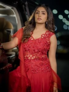 Eesha Rebba Stunning Red Gown Photos 2026 stunning fashion look