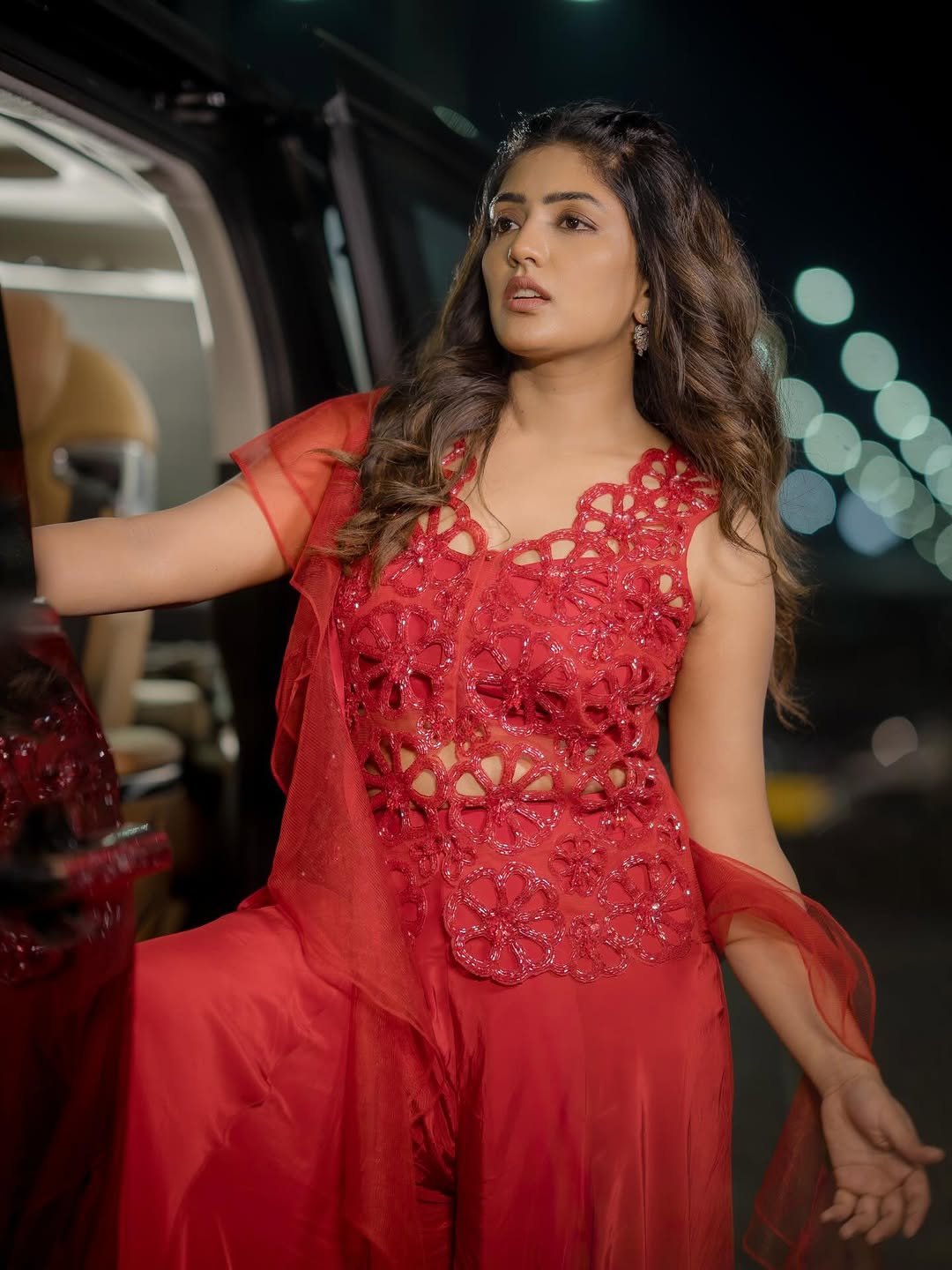 Eesha Rebba Stunning Red Gown Photos 2026 (11)