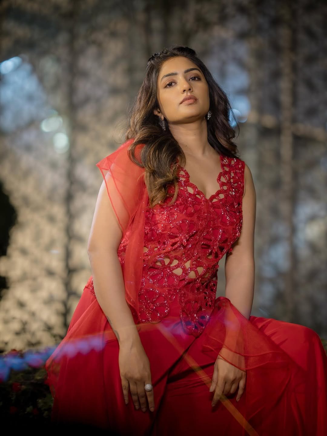 Eesha Rebba Stunning Red Gown Photos 2026 (5)