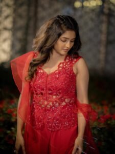 Eesha Rebba Stunning Red Gown Photos 2026 beautiful outfit images