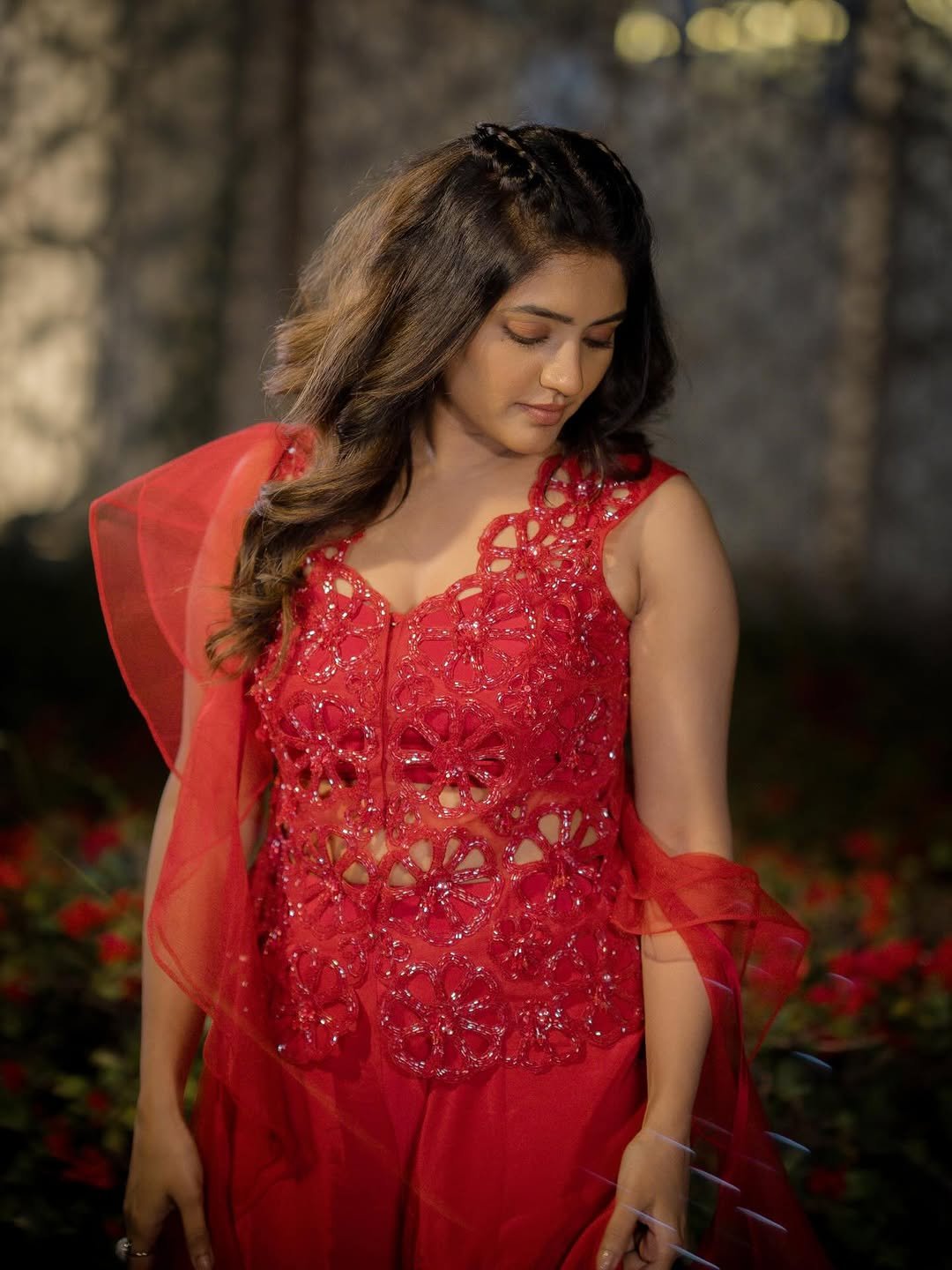 Eesha Rebba Stunning Red Gown Photos 2026 (8)