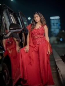 Eesha Rebba Stunning Red Gown Photos 2026 stunning fashion look