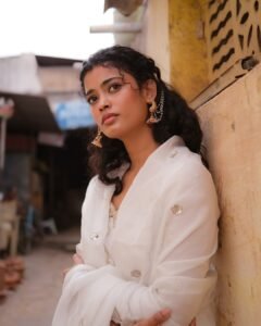 Ira Dayanand Reddy Looks Graceful in White Ethnic Outfit stunning fashion look