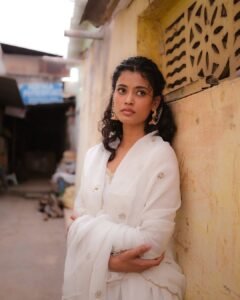 Ira Dayanand Reddy Looks Graceful in White Ethnic Outfit beautiful outfit images