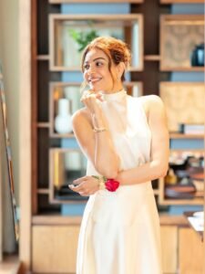 Kajal Aggarwal Looks Stunning in Elegant White Outfit latest HD photos