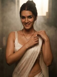 Kriti Sanon Stuns in Elegant White Saree – AI Generated Photos (7)