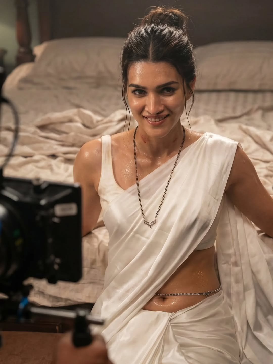 Kriti Sanon Stuns in Elegant White Saree – AI Generated Photos (9)