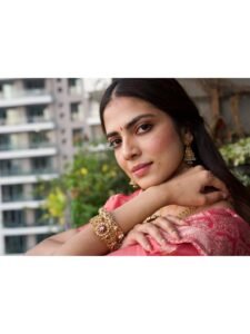 Malavika Mohanan Stuns in Red Silk Saree – ActorFacts (15)