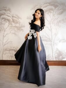 Mamitha Baiju Stunning Black Floral Dress Photos 2026 beautiful outfit images