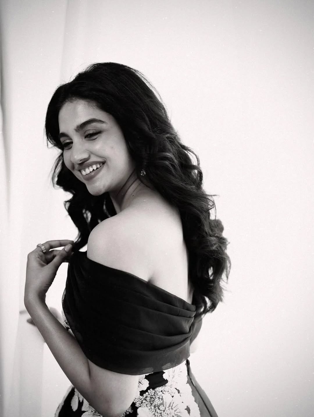 Mamitha Baiju Stunning Black Floral Dress Photos 2026 (3)