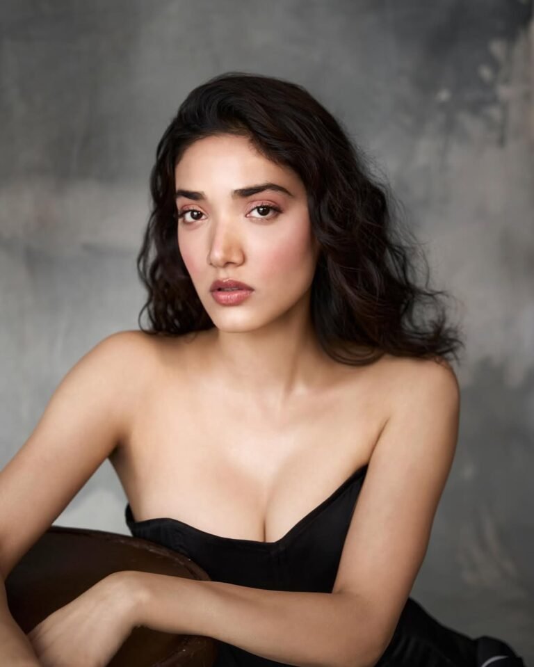 Medha Shankar Stuns in Elegant Black Strapless Outfit trending celebrity photos