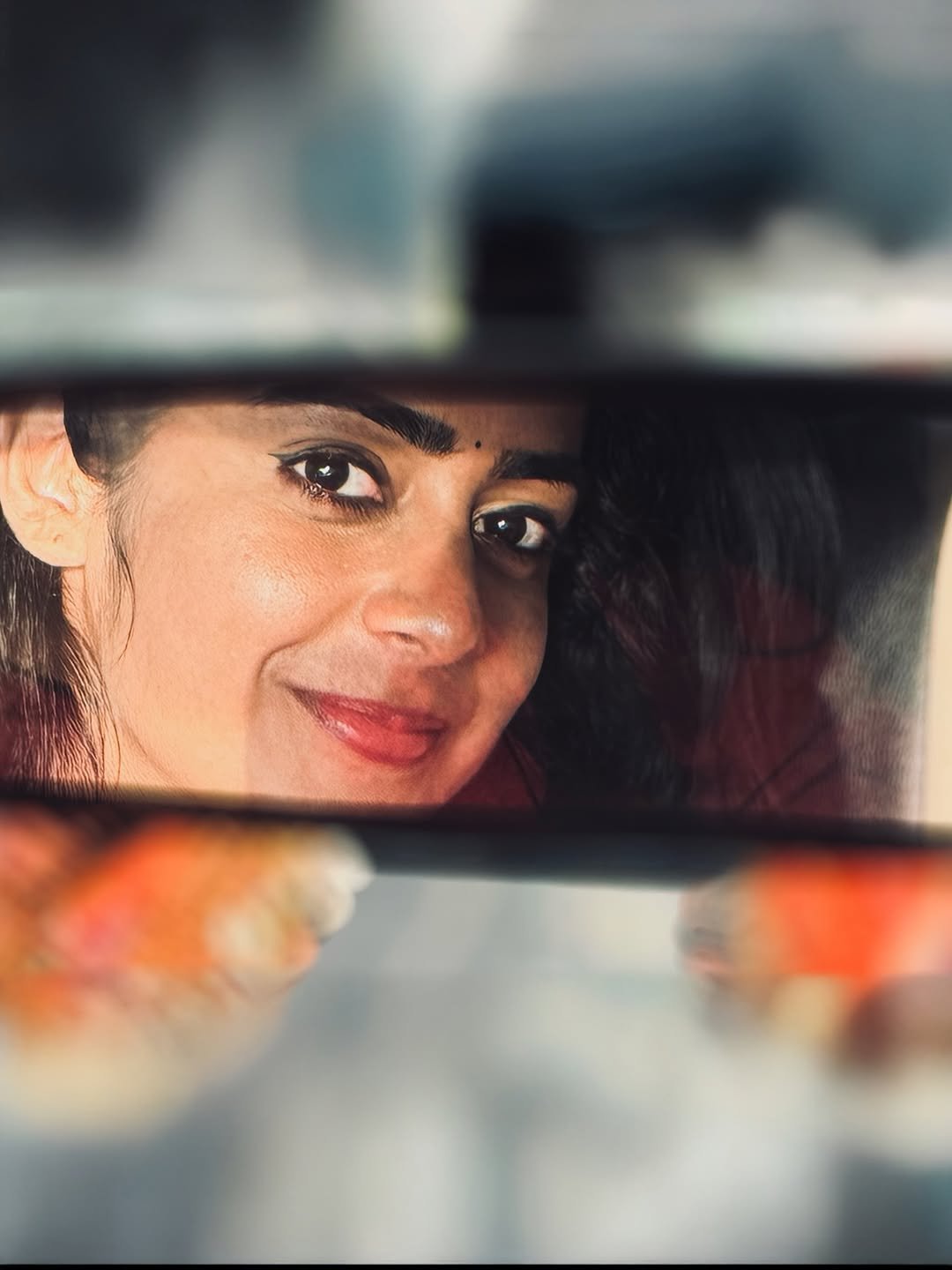 Megha Lekha Stunning Red Saree Photos (10)