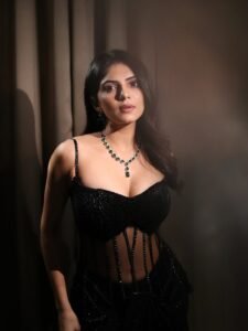 Misha Narang Stunning Black Gown Photoshoot trending celebrity photos