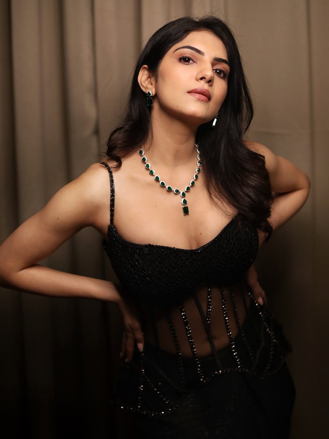 Misha Narang Stunning Black Gown Photoshoot (13)