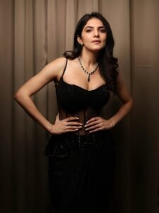 Misha Narang Stunning Black Gown Photoshoot trending celebrity photos