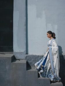 Mrunal Thakur Looks Stunning in Elegant Blue & White Outfit – Latest HD Photos (4)