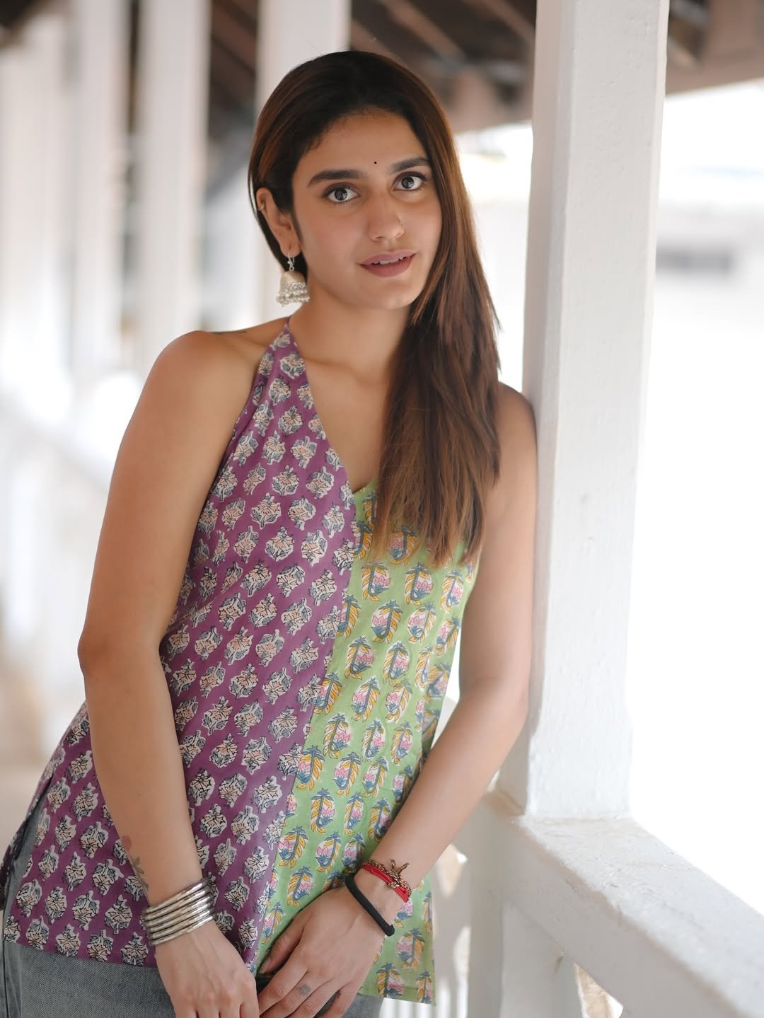 Priya Varrier Looks Beautiful in Stylish Printed Outfit (1)